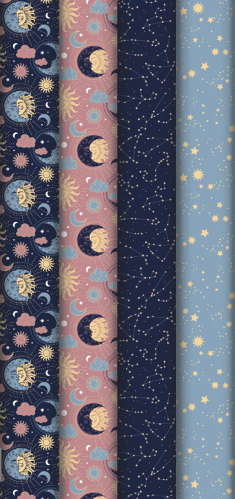Clairefontaine Geschenkpapier , Astral, , im Display