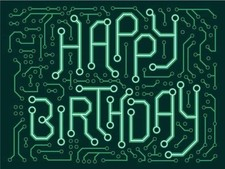 Computer Essbar Tortenaufleger PC Torte Geburstag Zuckermasse +NAME