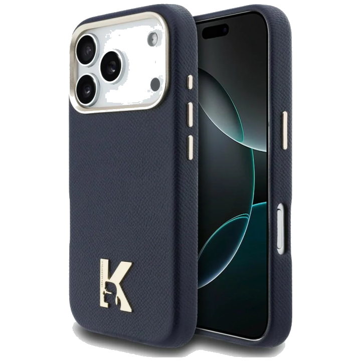 MagSafe Hülle für Apple iPhone 17 Pro, Karl Lagerfeld, Karl Head Logo, Blau