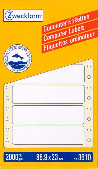 AVERY Zweckform Computer-Endlosetiketten 88,9 x 35,7 mm