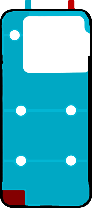 Sekundärkleber Batterieabdeckung Realme GT 8 Pro, Service Pack 612717000925