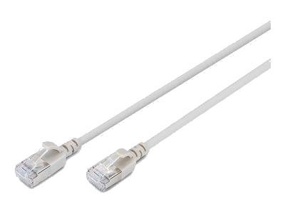 DIGITUS Patchkabel CAT 6A F/FTP Slim 0,30m grau