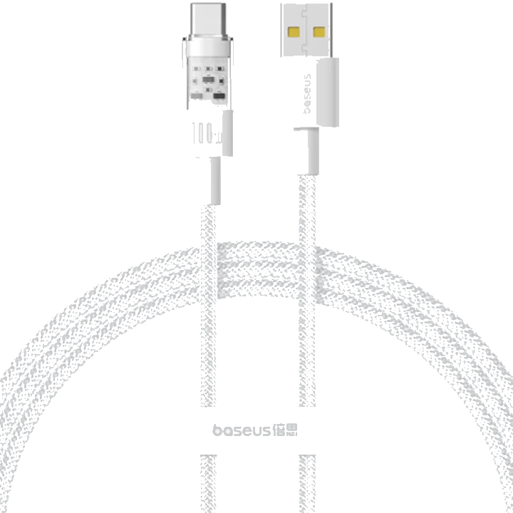 Daten- und Ladekabel USB-A - USB-C Baseus Gem, 100W, 2m, Weiß P10373002211-01