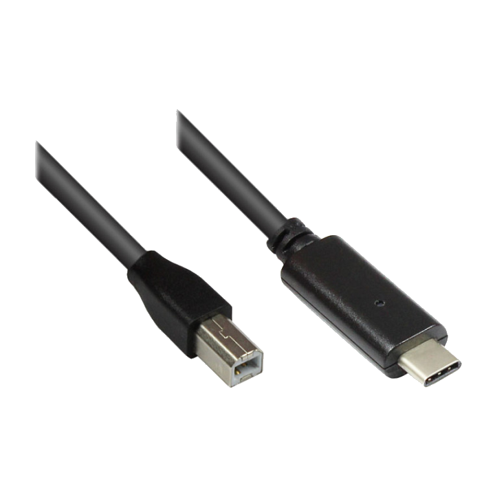 Good Connections USB2.0 Kabel C-B schw. 1m