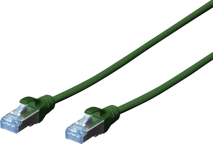 DIGITUS Patchkabel RJ45 SF/UTP Cat5e 0.50m grün Polybeutel
