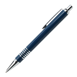 PENKO® Metall-Kugelschreiber Regensburg, blaue Mine, dunkelblau