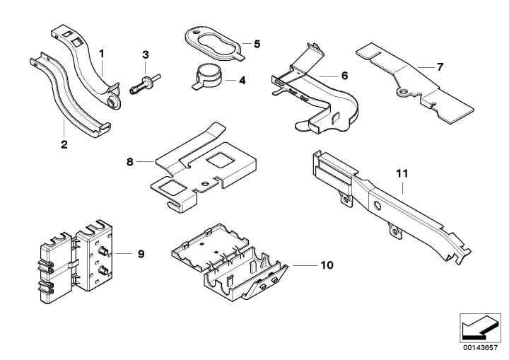 BMW Kabelschacht D-Säule links 61136945257 - Bildposition 06