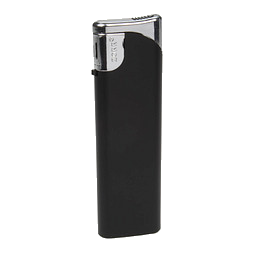 Piezo-Gasfeuerzeug Slim, schwarz-matt