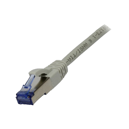 Synergy21 Patchkabel RJ45, CAT6A 500Mhz, 1,0m, grau, S-STP(S/FTP), Komponent getestet(GHMT certified), AWG26,