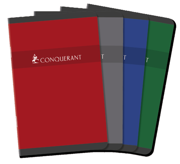 CONQUERANT SEPT Heft, 90 x 140 mm, kariert, 48 Blatt