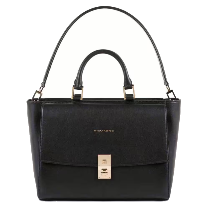 Piquadro DF Damenlaptoptasche für 13,3" Notebook un iPad Pro 12.9" schwarz