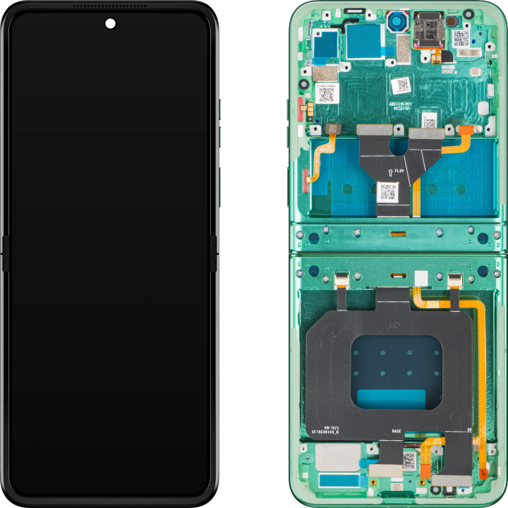 Display mit Touchscreen Motorola Razr 2025 / Razr 60, mit Rahmen, Sub Inner, Grün (Spring Bud), Service Pack 5D68C29966