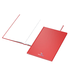 Geiger-Notes Notizbuch Memo-Book A4 Bestseller, inkl. Siebdruck, matt-rot