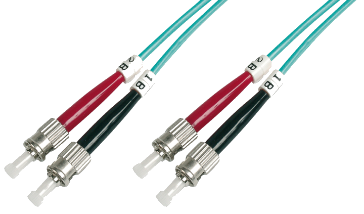 DIGITUS LWL Patchkabel ST -> ST 2.00m Multimode Duplex OM3
