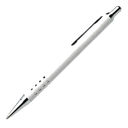 LANCE® Metall-Kugelschreiber Sofia, blaue Mine, weiß