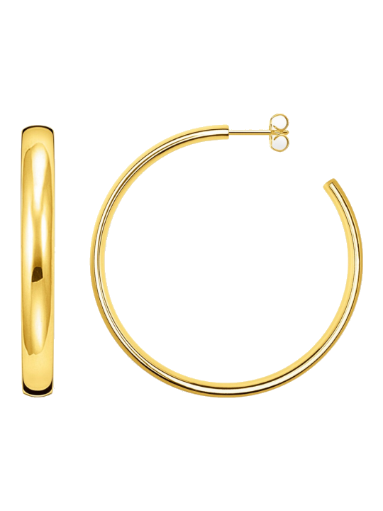 Thomas Sabo CR641-413-39 Vergoldete Creolen Chunky 50 mm Damen