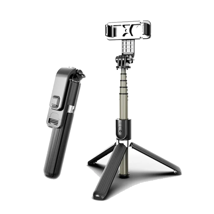 Selfie Stick Bluetooth Techsuit L03, Universal, Schwarz