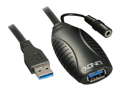 LINDY USB 3.0 Aktiv-Verlängerung Typ A/A M/F 10m