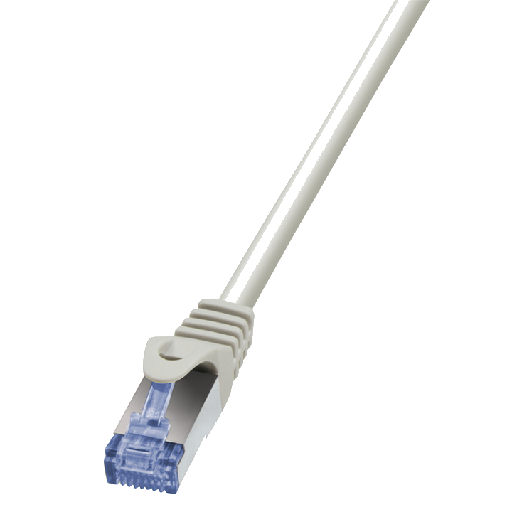 LogiLink Patchkabel, Kat. 6A, S/FTP, 1,0 m, grau