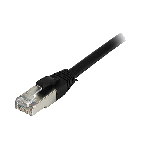 Synergy21 Patchkabel RJ45, CAT8.1 2000Mhz, 0,5m, schwarz, S-STP(S/FTP), TPE/LSZH(SuperFlex), AWG26,