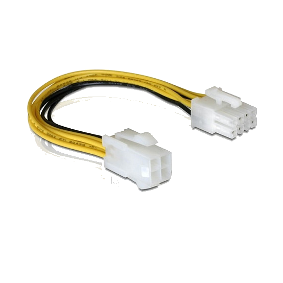 DELOCK Stromkabel 8pin EPS -> 4pin ATX St/Bu 0.15m