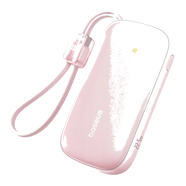 Externer Akku Baseus EnerFill FC21 Qpow 3 Ultra, 10000mAh, 22.5W, QC + PD, 1 x USB-A - 1 x USB-C, Rosa E0027L02