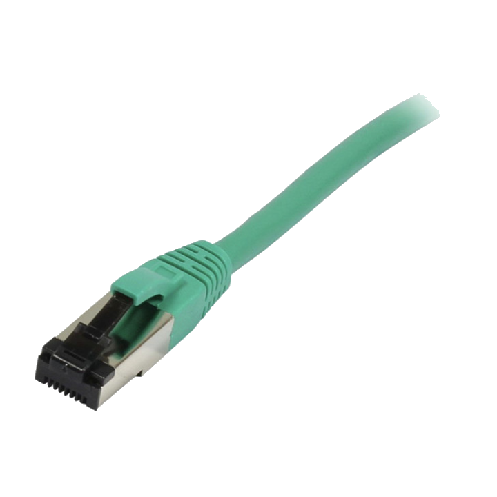 Synergy21 Patchkabel RJ45, CAT8.1 2000Mhz, 0,15m, grün, S-STP(S/FTP), TPE/LSZH(SuperFlex), AWG26,