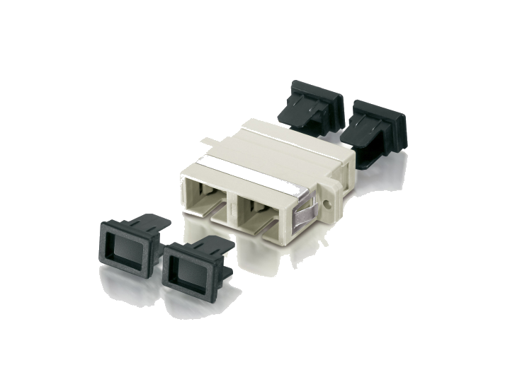 Equip LWL-Koppler SC->UPC Multimode Duplex OM4 beige