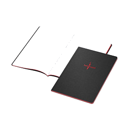 Geiger-Notes Broschur Tablet-Book A4, inkl. Prägung und Farbschnitt rot