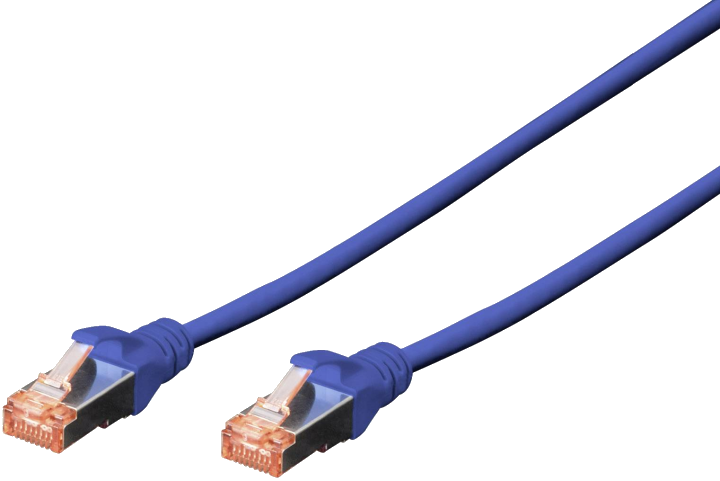 Digitus Patch-Kabel RJ-45 (M) zu RJ-45 (M) 1m Kupfer S/FTP Cat 6 blau (DK-1644-010/B)