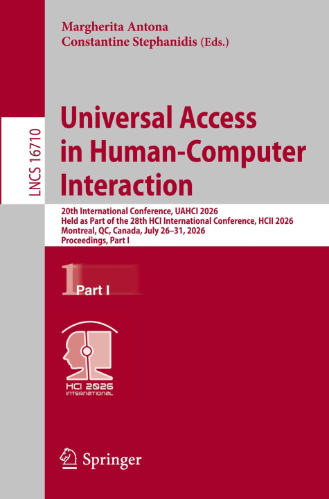 Universal Access in Human-Computer Interaction