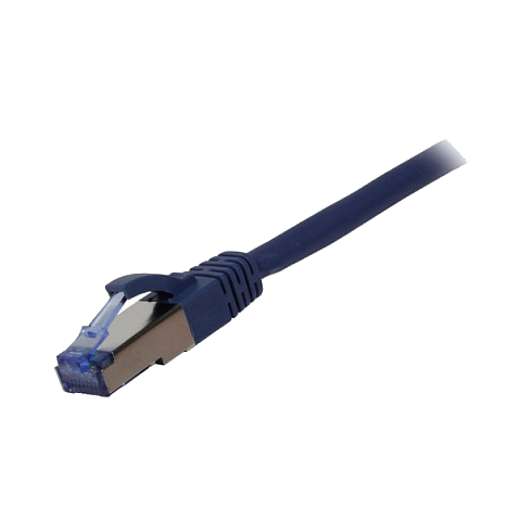 Synergy21 Patchkabel RJ45, CAT6A 500Mhz, 0,5m, blau, S-STP(S/FTP), Komponent getestet(GHMT certified), AWG26,