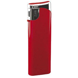 Piezo-Gasfeuerzeug Slim, rot