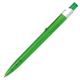 RITTER PEN Druckkugelschreiber Insider, blaue Mine, transparent, grün/weiß