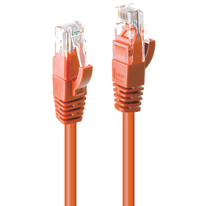 LINDY Patchkabel Cat6 U/UTP orange 0.30m