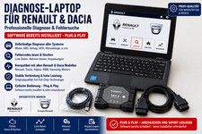 Renault Dacia Diagnosegerät Tester Can Clip VCI & Laptop/Tablet mit Touchscreen