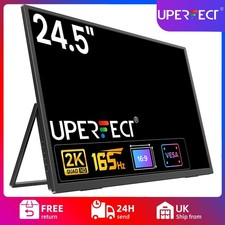UPERFECT 24,5 Zoll 2K 165Hz Tragbarer Monitore QHD FreeSync Freistehend Display