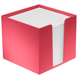 Zettelbox Recycling, rot