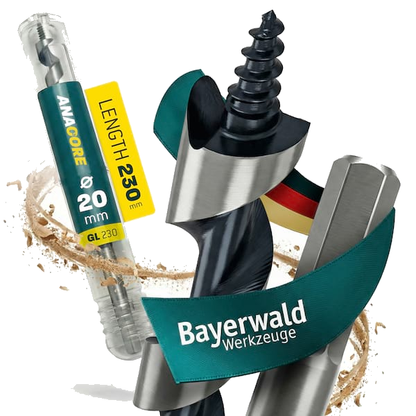 Ø 20 mm 230 mm Länge Bayerwald ANACORE HCS Schlangenbohrer