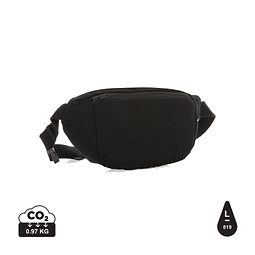 XD COLLECTION Impact Aware™ 285g/m² ungefärbte rCanvas-Gürteltasche, schwarz