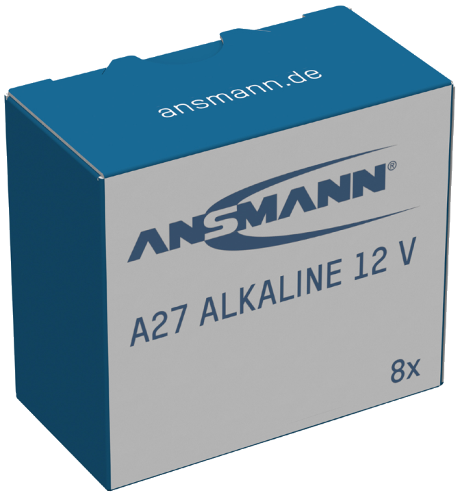 ANSMANN Alkaline Batterie A27/LR27, 12 Volt, 8er Pack