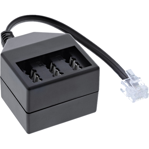 Inline InLine® TAE Adapterkabel, RJ11 (6P4C) Stecker auf TAE NFN Buchse Telefonkabel