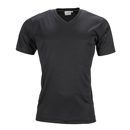 JAMES & NICHOLSON Herren Funktions T-Shirt Active, schwarz, XXL