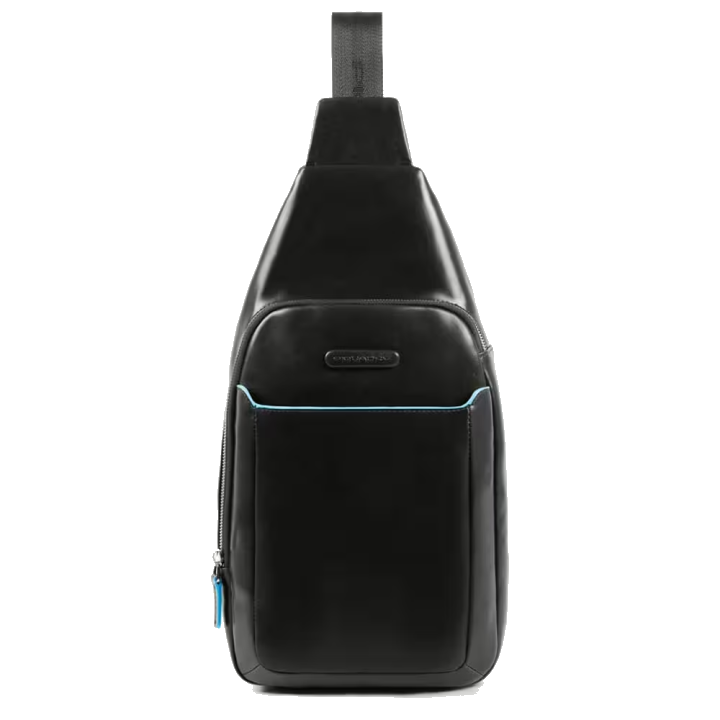 Piquadro Blue Square Querträgertasche mit iPad®-Fach Schwarz