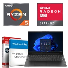 15.6" Windows 11 Lenovo Notebook AMD Ryzen 5 16GB DDR5 RAM Radeon RX 512GB SSD