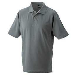 JAMES & NICHOLSON Unisex Poloshirt, dunkelgrau, XXL
