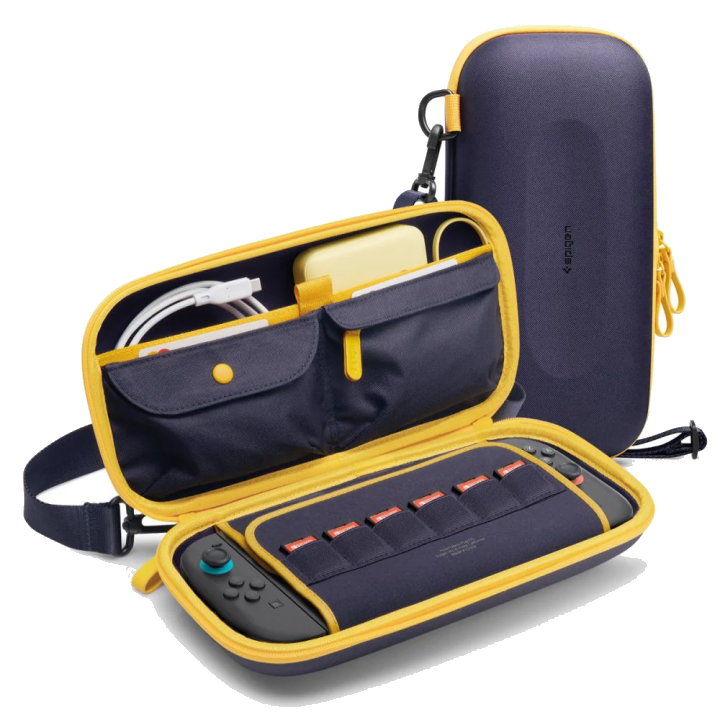 Spigen Nano Pop Pro Schutztasche für Nintendo Switch 2 Konsole, Marineblau AGP09565