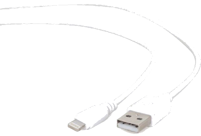 gembird 8-poliges Synchronisierungs-Ladekabel, weiß, 1 m