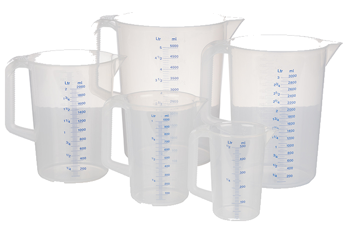 APS Messbecher, 5,0 Liter, transparent