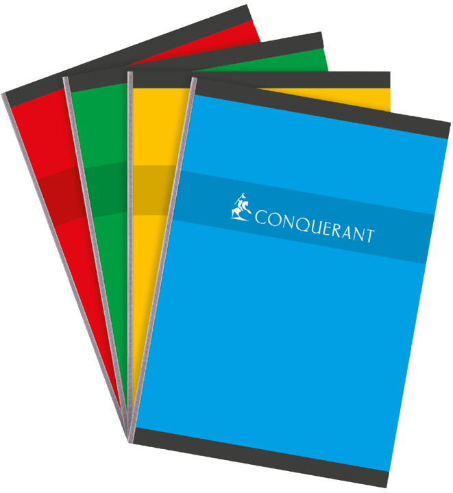 CONQUERANT SEPT Heft, broschiert, DIN A4, Seyès, 96 Blatt